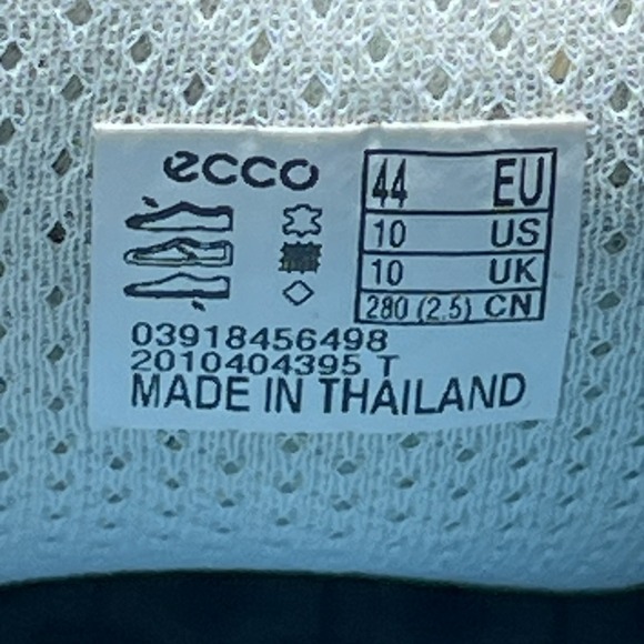 Ecco Street Premiere Golf Shoes Men's Size 10 Marine Grey Leather 03918456498 - Picture 12 of 12